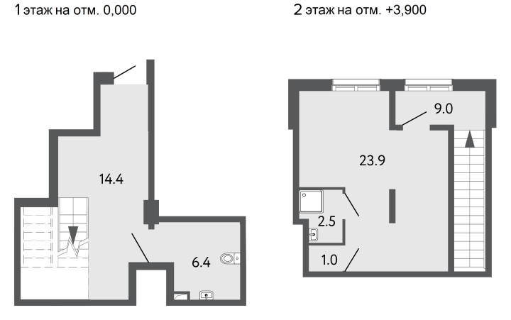 Помещение №2132 - 57.2 м²